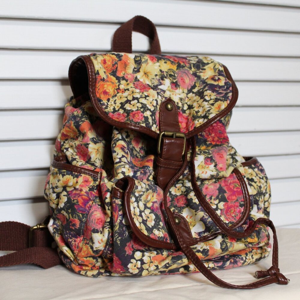 Floral Cloth Backpack